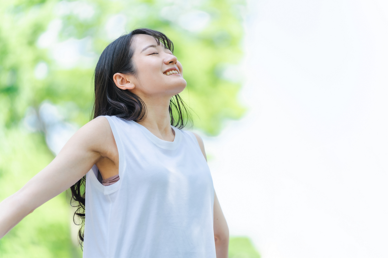 夏バテ解消には、呼吸を整えよう