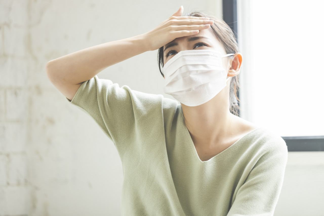 春のかぜや体調不良のイメージ写真