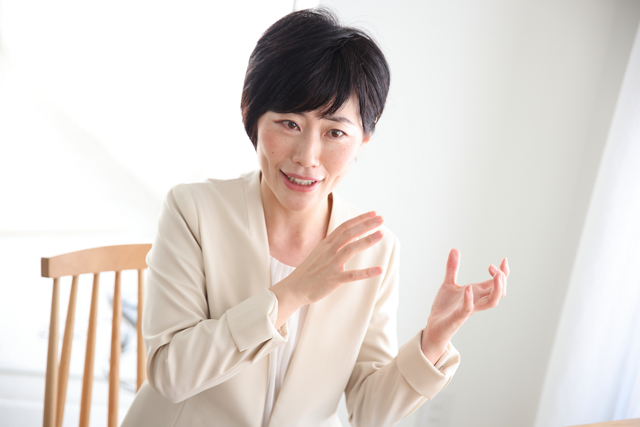 更年期症状について語る永田 京子（ながた・きょうこ）さん