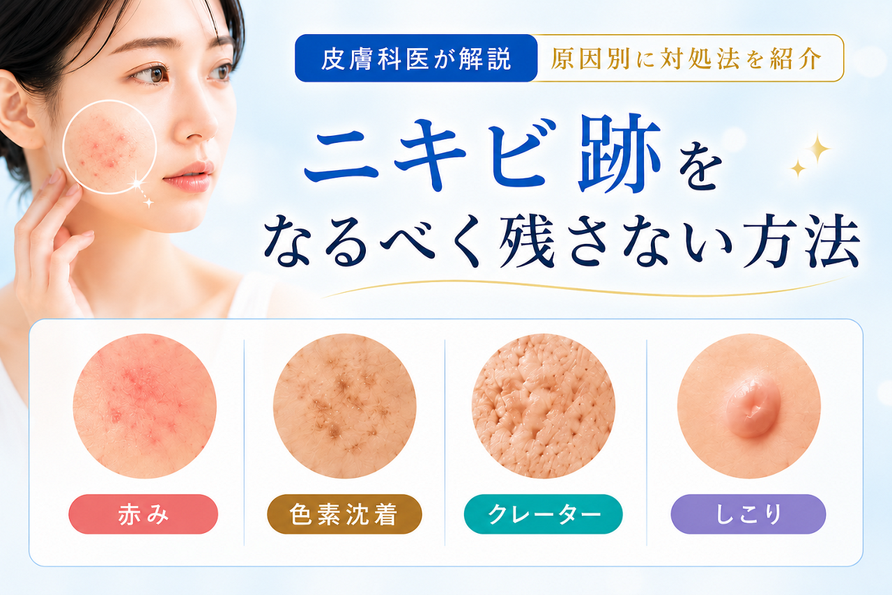 ニキビ跡をなるべく残さない方法を皮膚科医が原因別に正しい対処法を解説