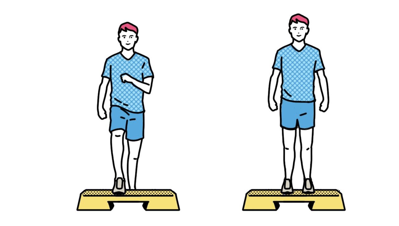 自宅でできる有酸素運動「踏み台昇降」