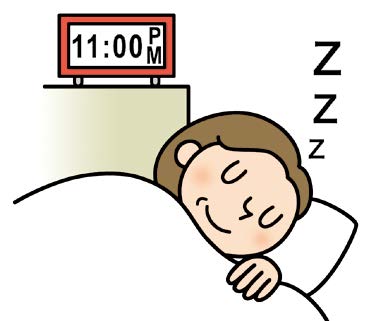 十分な睡眠をとる