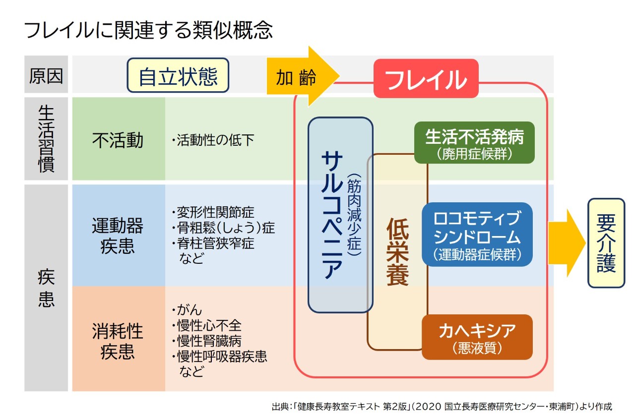 フレイルに関連する類似概念