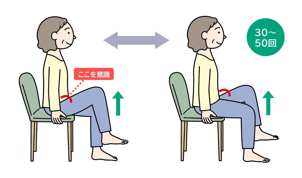 もも上げ運動