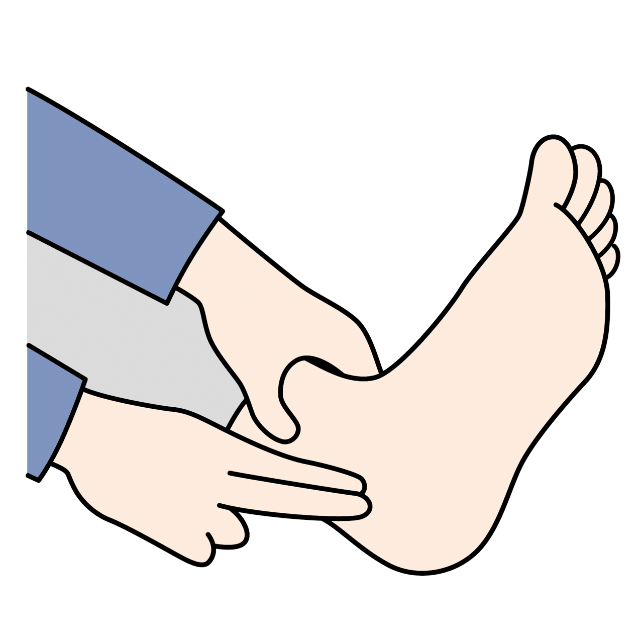下肢の神経痛の簡単セルフチェック：足根管症候群のチェック