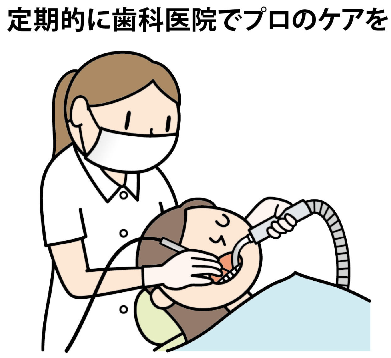 かかりつけの歯科医をもち、定期的にプロのケアを受けよう