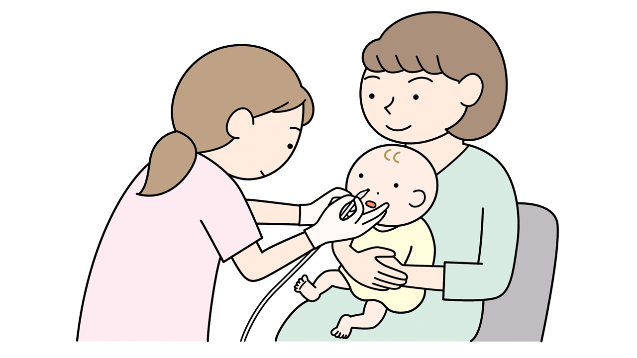鼻水の吸引は、耳鼻咽喉科やかかりつけの診療所などで対応してもらいましょう。
