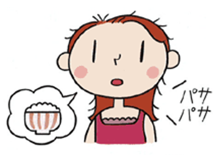 急性休止期脱毛のイラスト