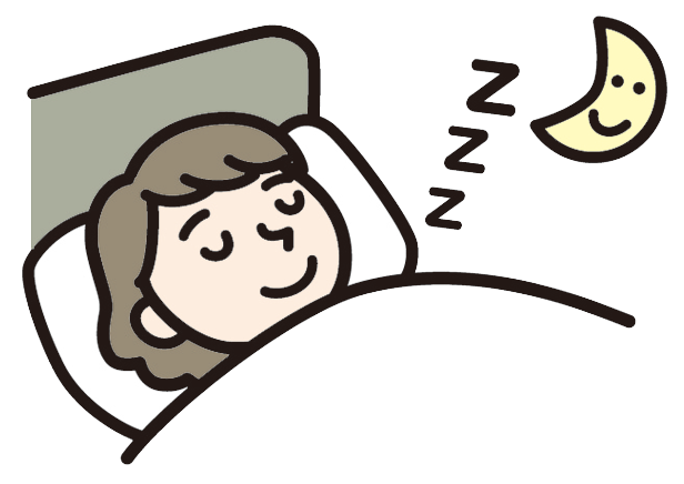 眠る人のイメージイラスト
