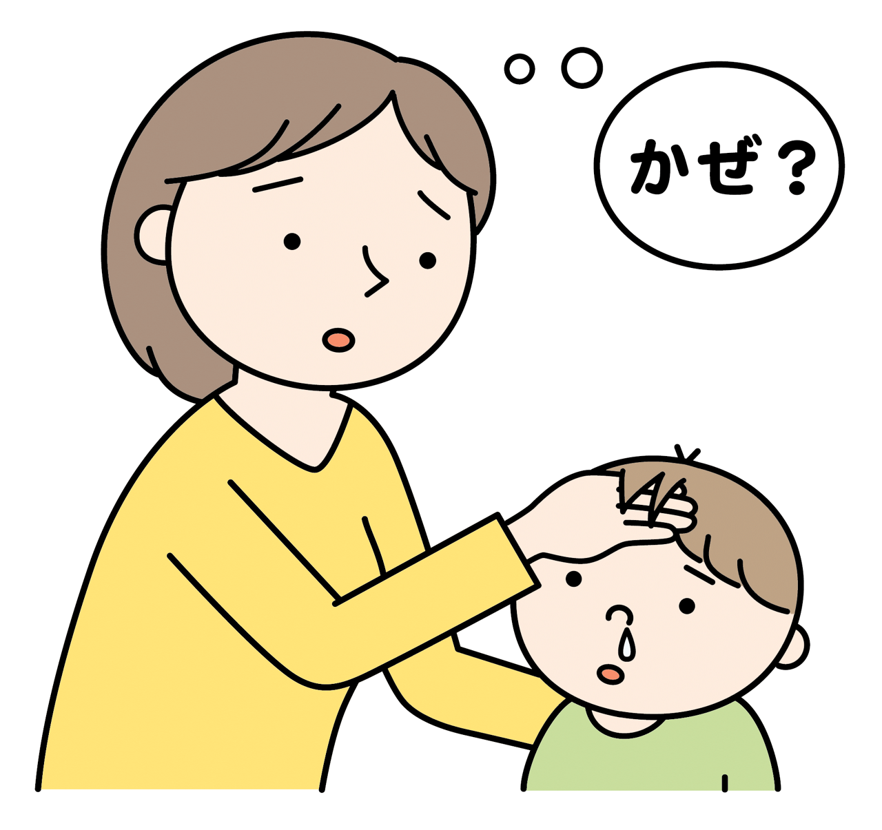 りんご病（伝染性紅斑）の初期症状は、無症状または風邪に似た症状が出ることがある。