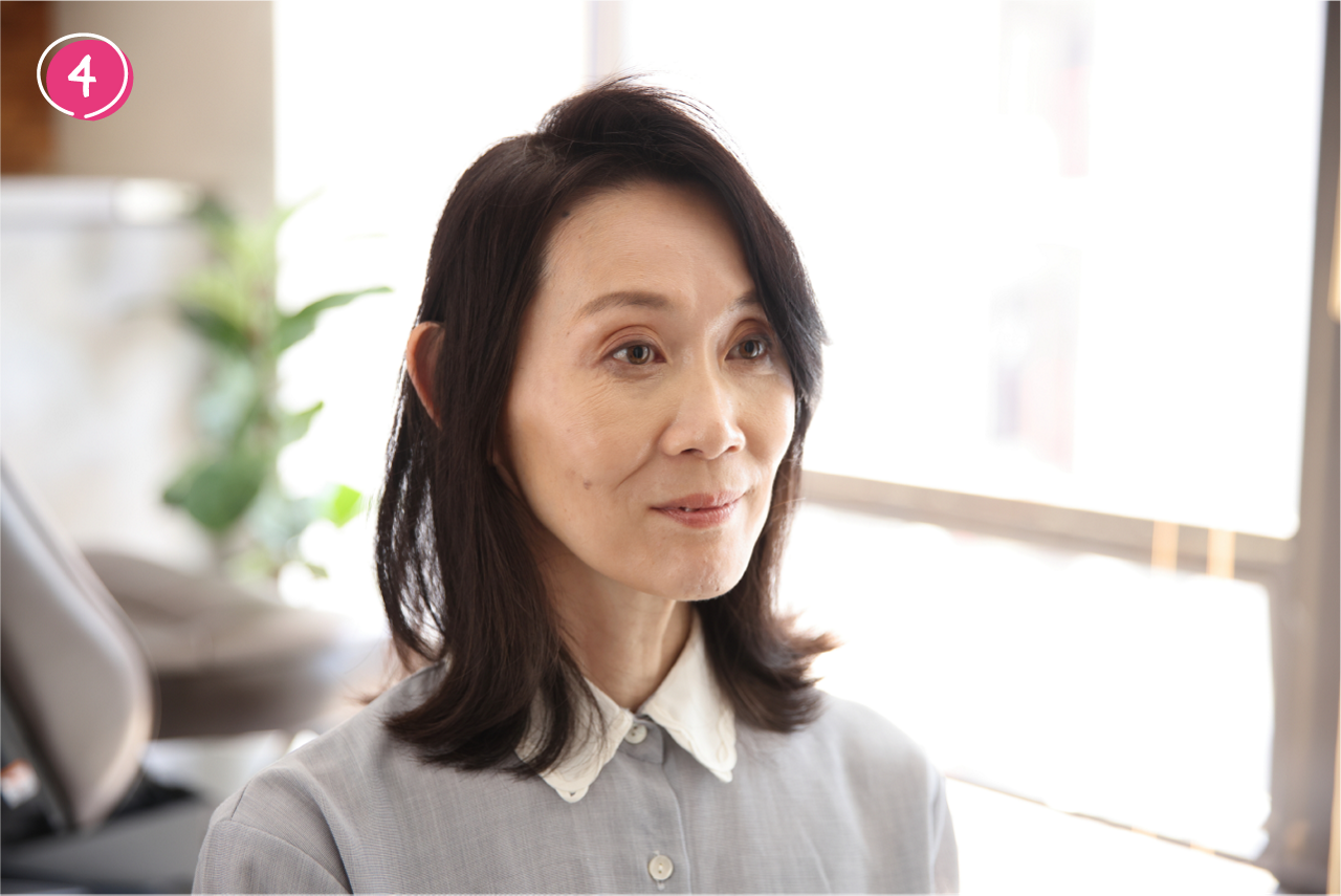 ➃潰さないように優しく整えたらできあがり。