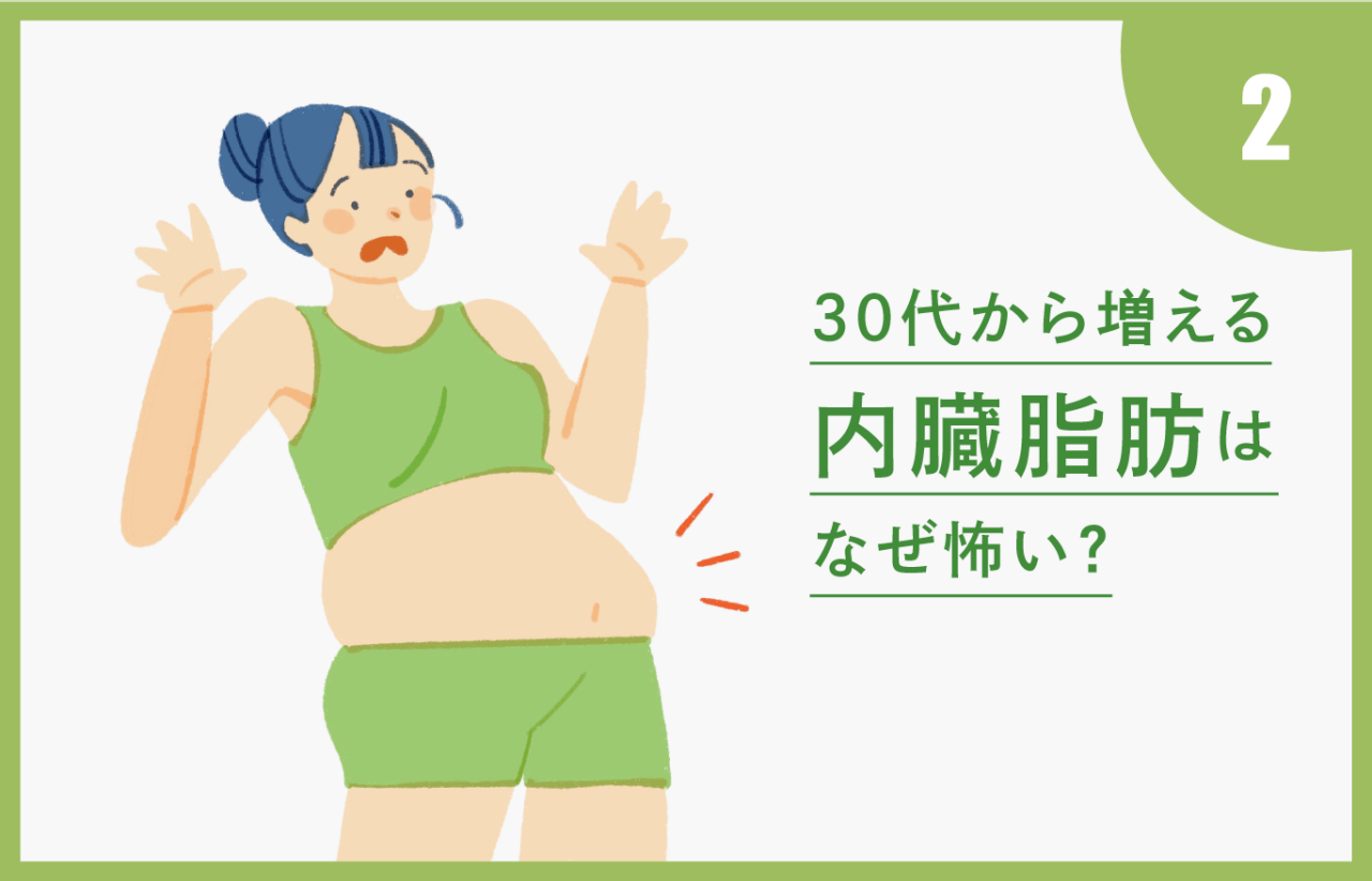 30代から増える内臓脂肪はなぜ怖い？